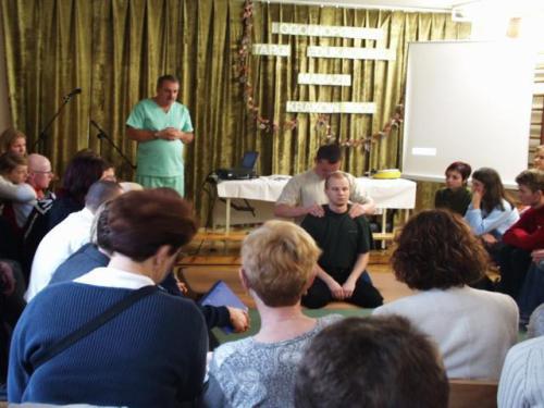 Ogólnopolskie Targi Masażu, Kraków 2002 (M.Dłuski, W.Pfitzner)